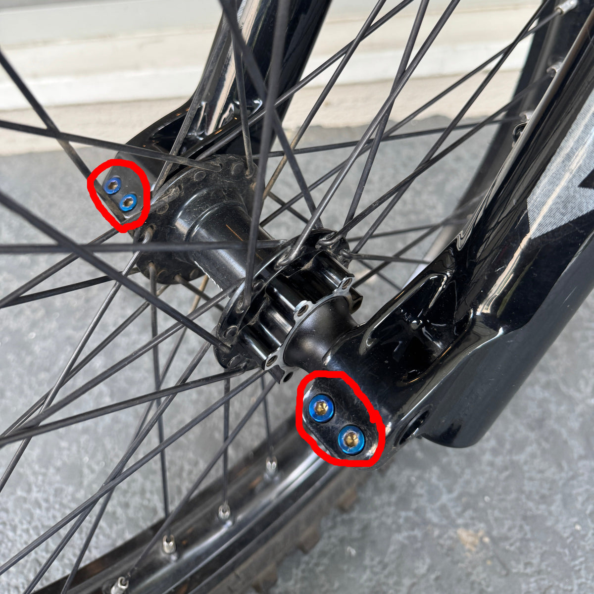 MXD Titanium Fork Pinch Bolts