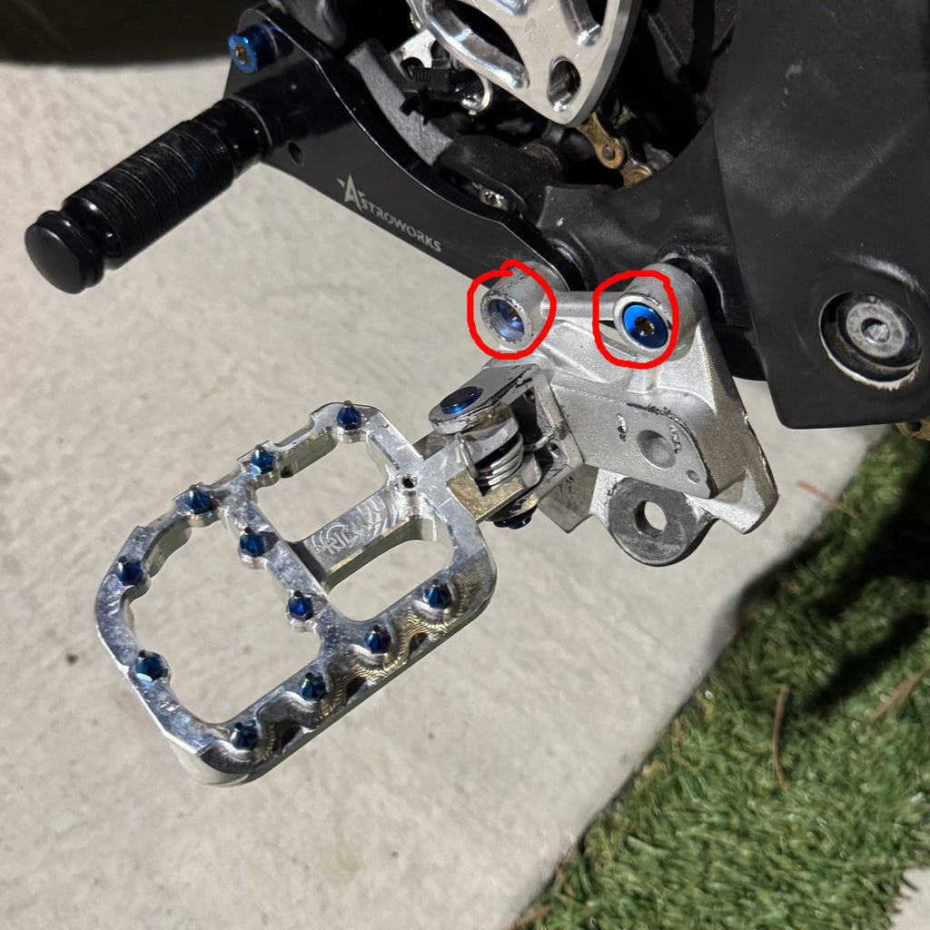 MXD Titanium Peg Mount/Bracket Bolts (All Emoto)
