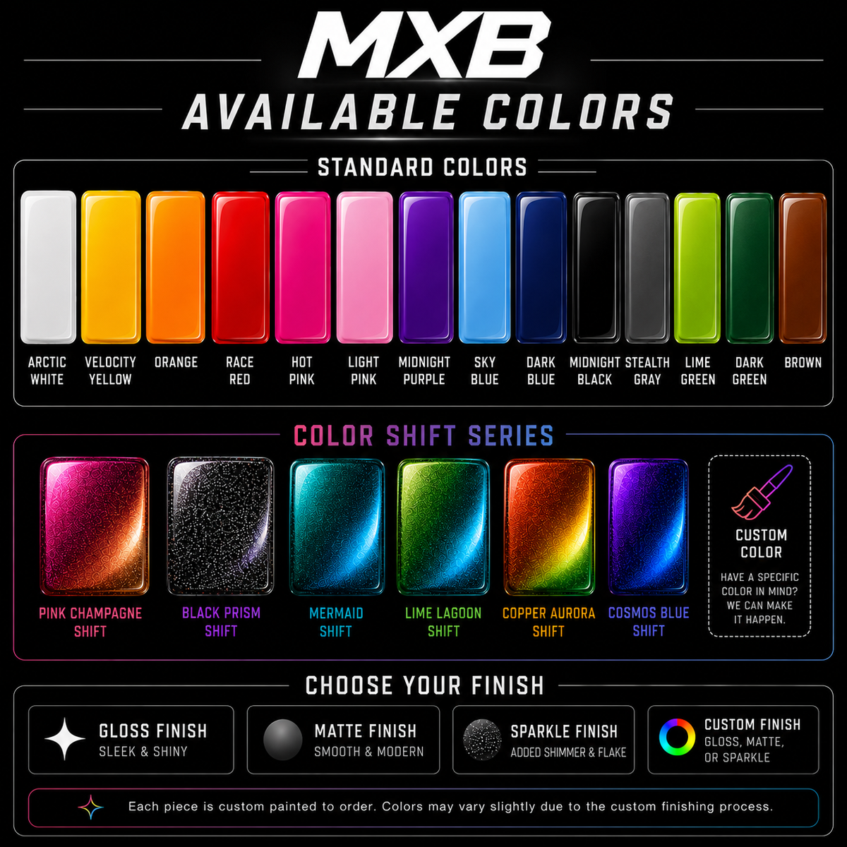 MXD "Fade Edition" Professionally Painted Frame Guards