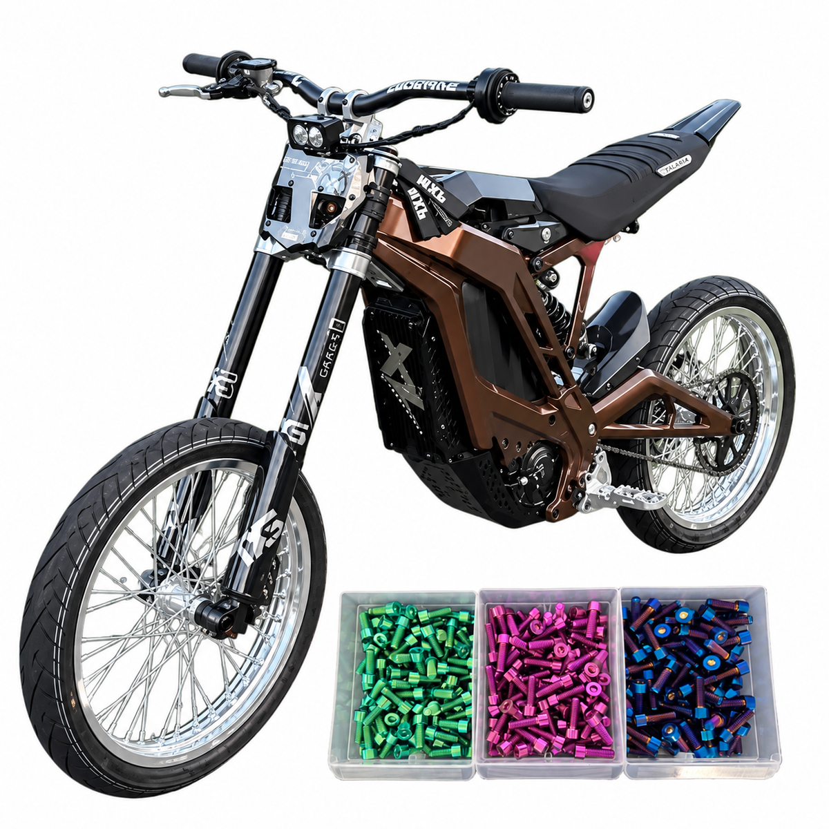 MXD E Ride Pro S/SS Titanium Bolt Kit
