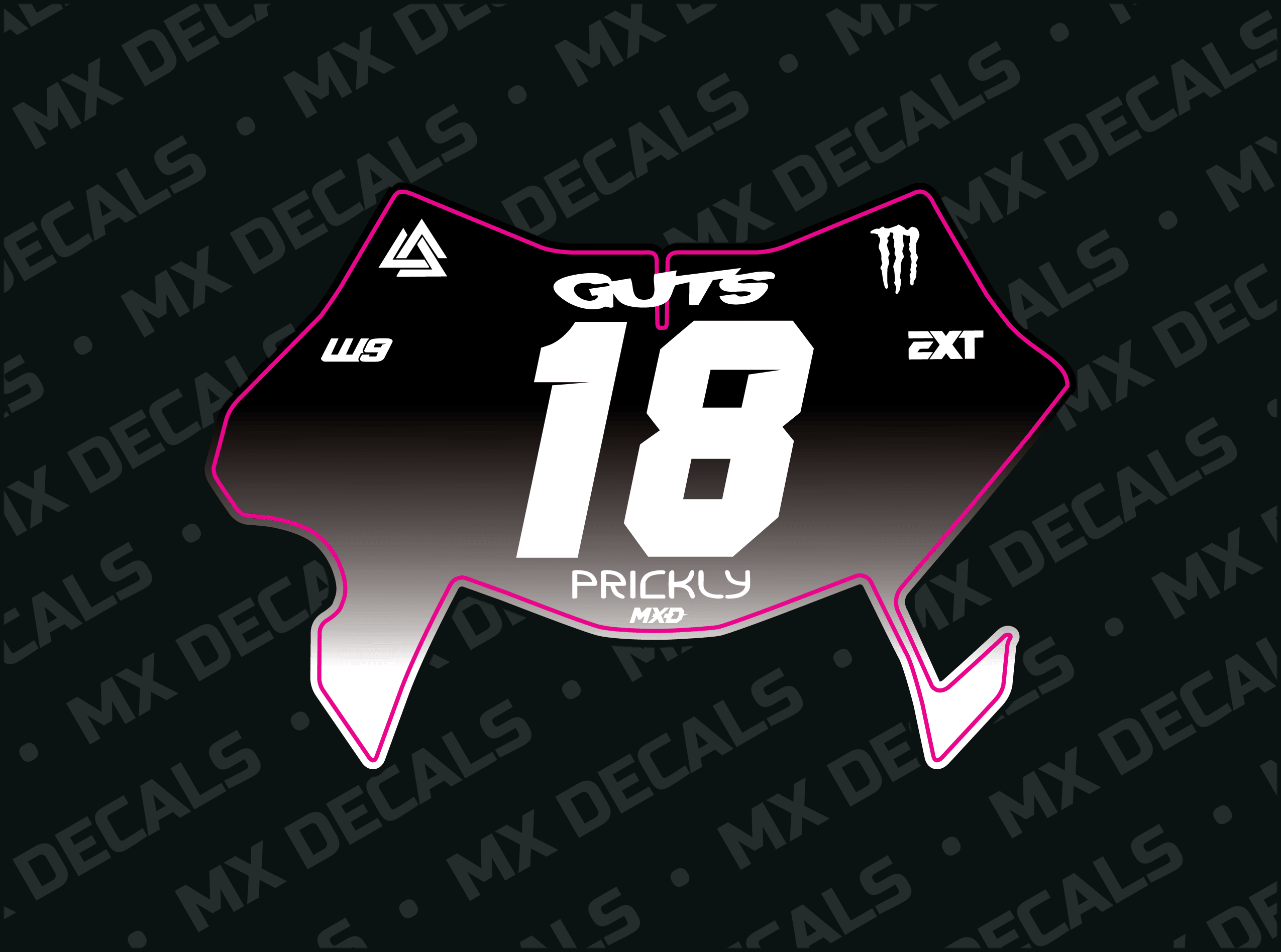 Ultra Bee Plate Decal – MXDecals