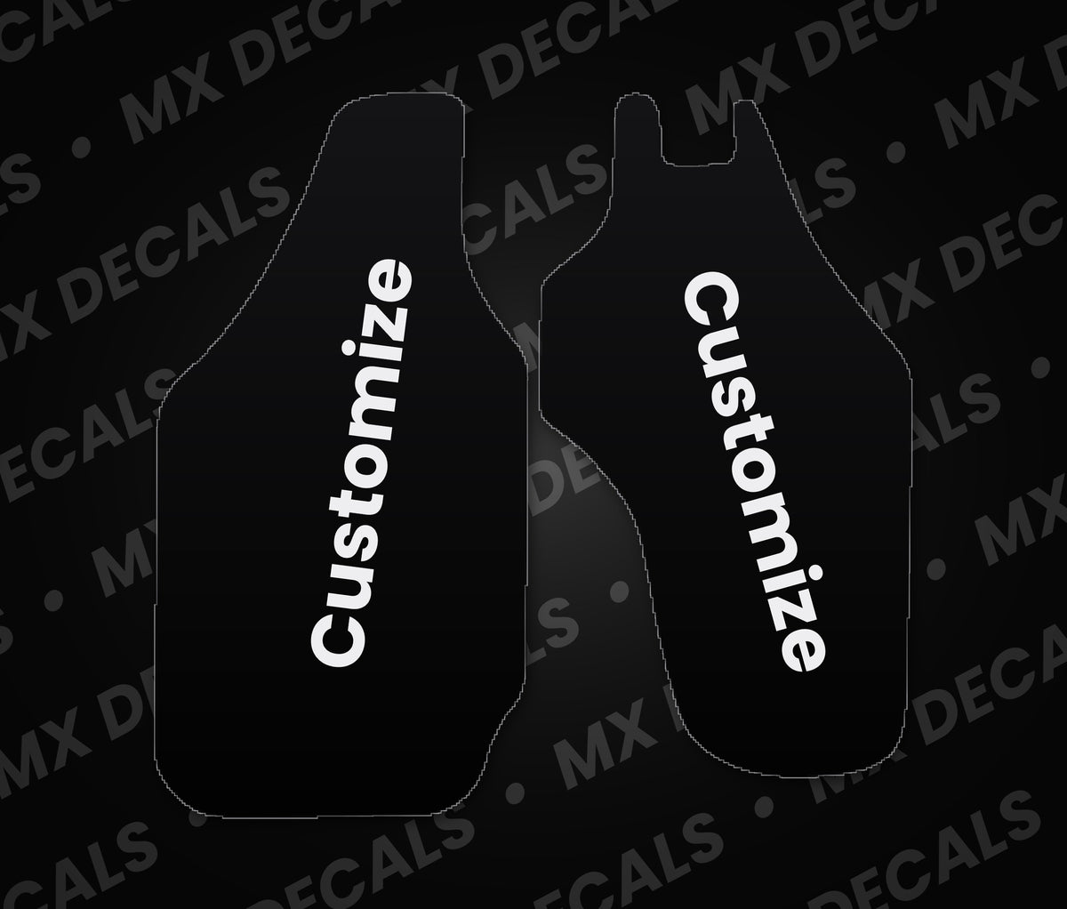 Honda CRF250R (2004-2009) Customizable Fork Guard Decals