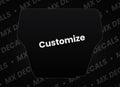 Honda CRF250R (2004-2005) Customizable Front Number Plate Decal
