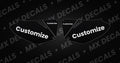 Honda CRF250R (2008-2009) Customizable Side Panel Decals