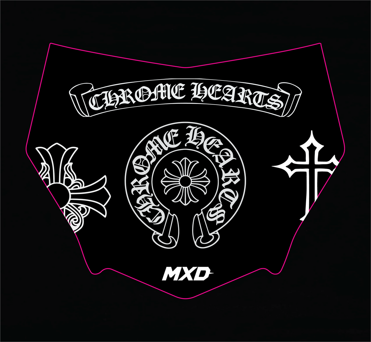 Premade Full Chrome Hearts Motocutz Decal