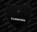 Kawasaki KLX110 (2010-2023) Customizable Front Number Plate Decal