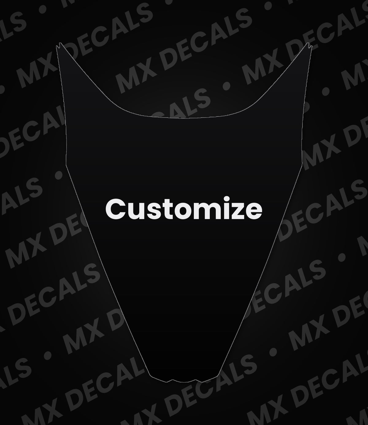 Kawasaki KLX110 (2010-2023) Customizable Rear Fender Decal