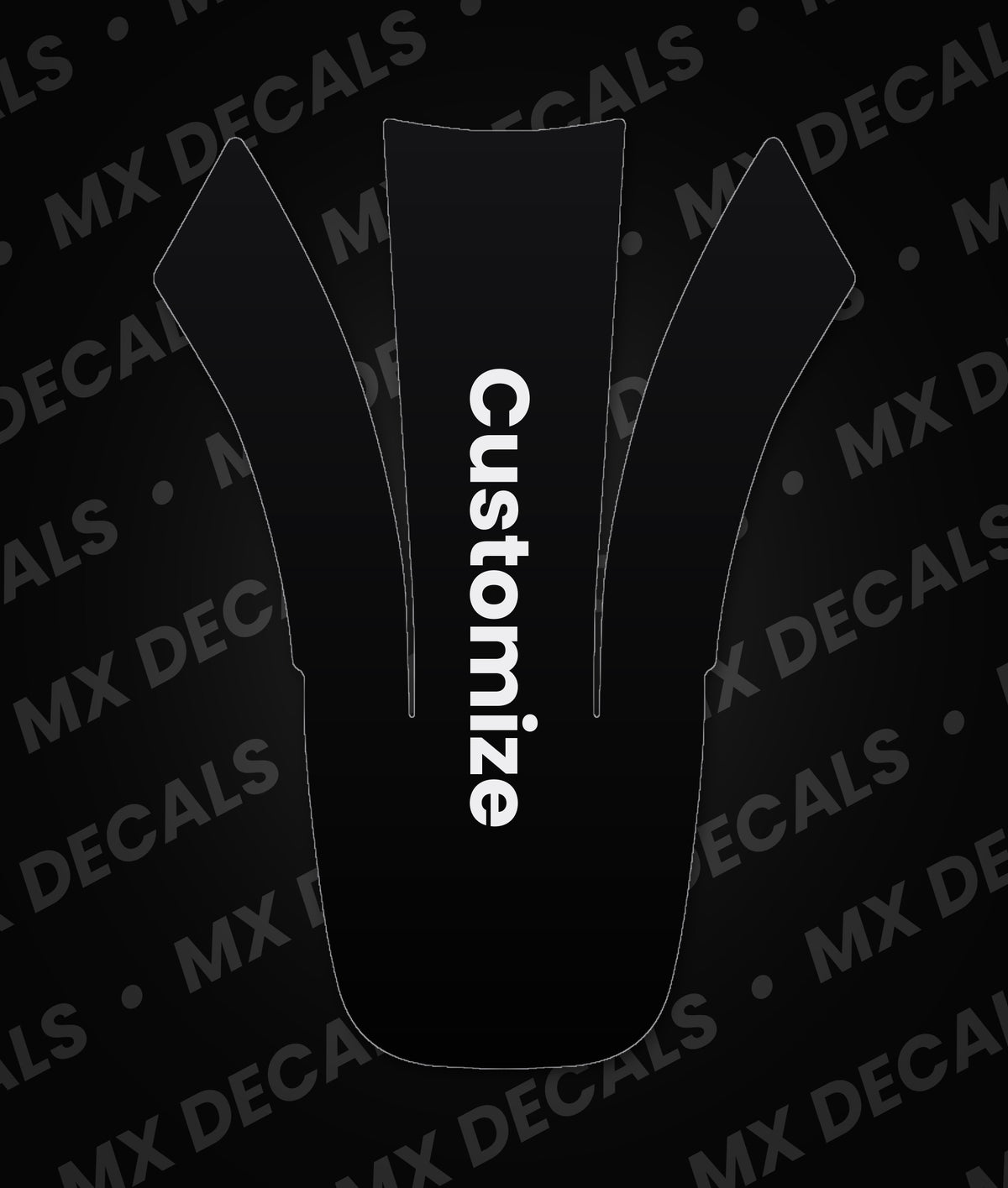 Kawasaki KLX140R L (2022) Customizable Front Fender Decal