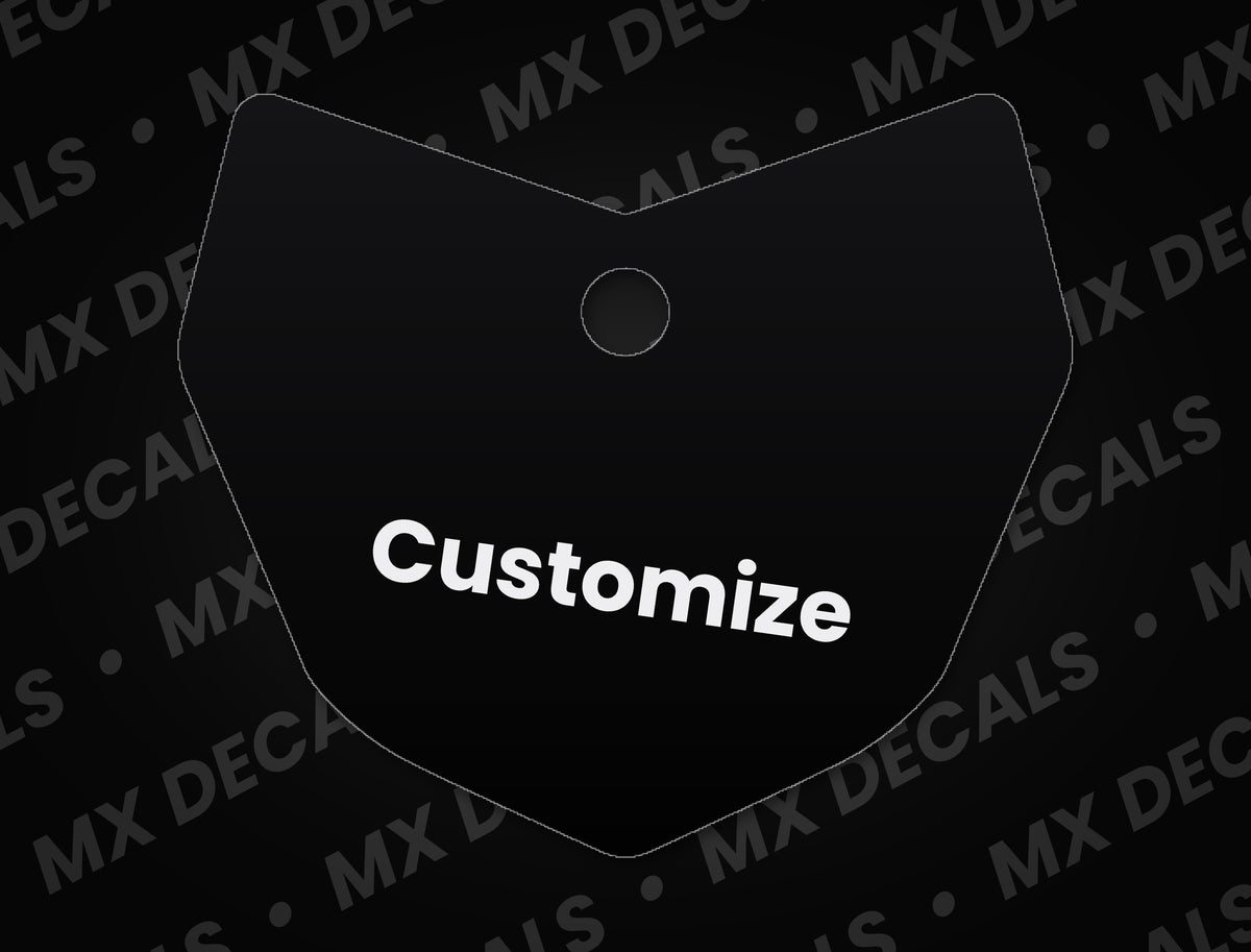 Kawasaki KLX140R L (2022) Customizable Front Number Plate Decal