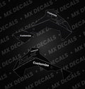 Kawasaki KLX140R L (2022) Customizable Radiator Shroud Decals