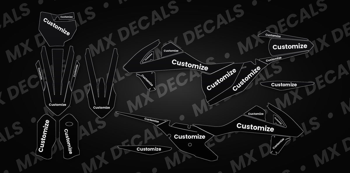 KTM SX / SX-F (2016-2018) Fully Customizable Graphics Kit template