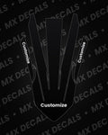 KTM 150 SX (2016-2018) Customizable Front Fender Decal