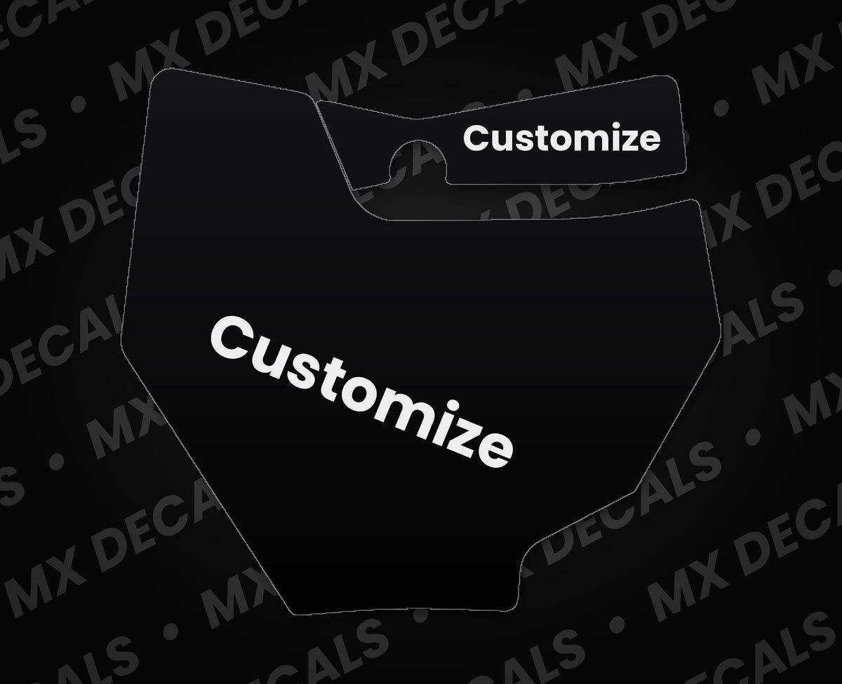 KTM 150 SX (2016-2018) Customizable Front Number Plate Decal