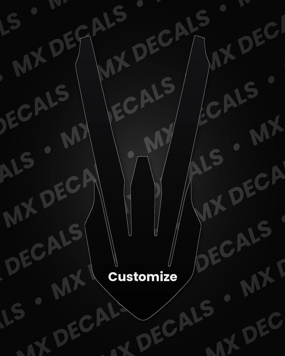 KTM 150 SX (2016-2018) Customizable Rear Fender Decal