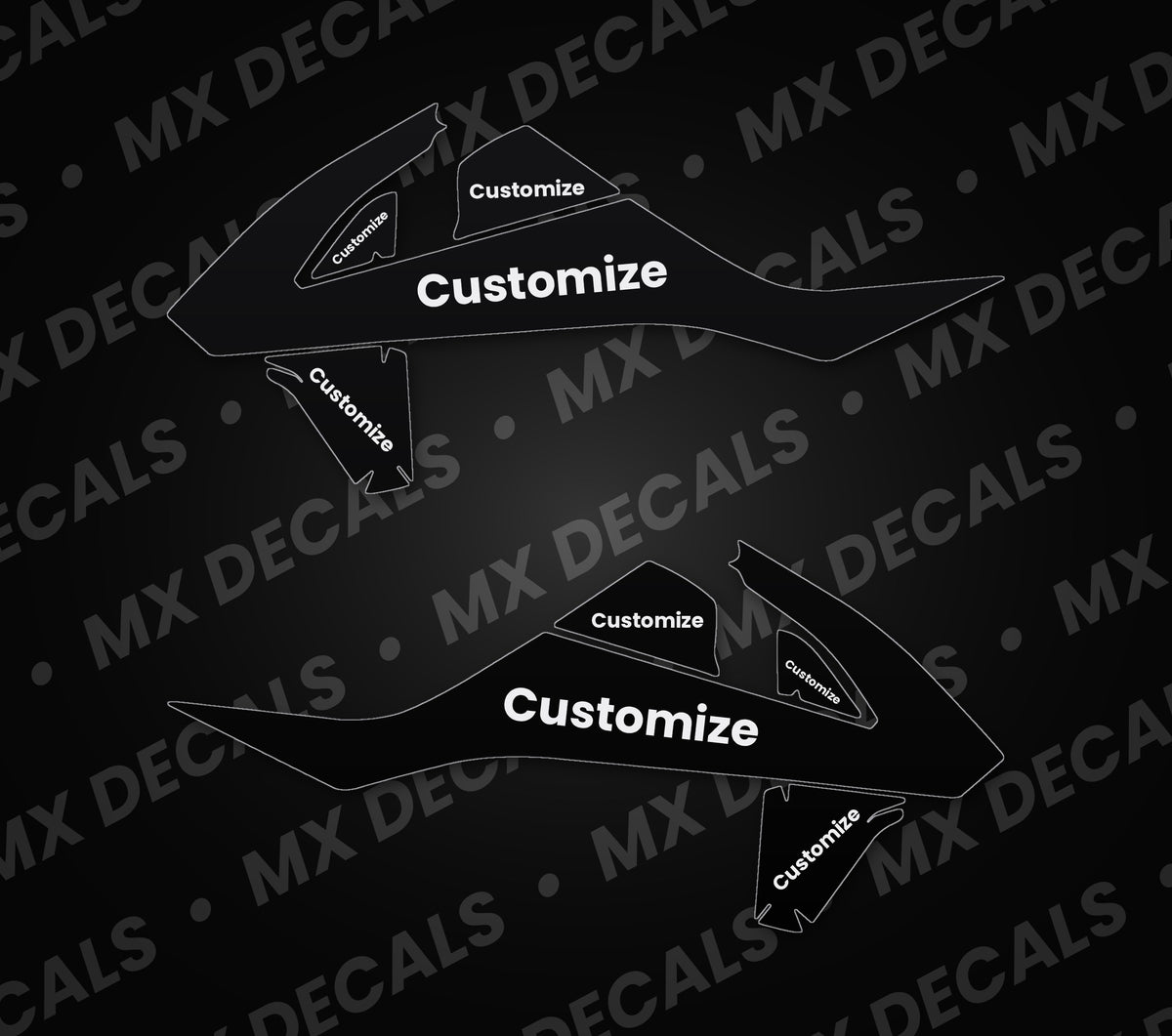 KTM 150 SX (2016-2018) Customizable Radiator Shroud Decals