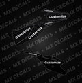 KTM 125 SX (2016-2018) Customizable Side Panel Decals