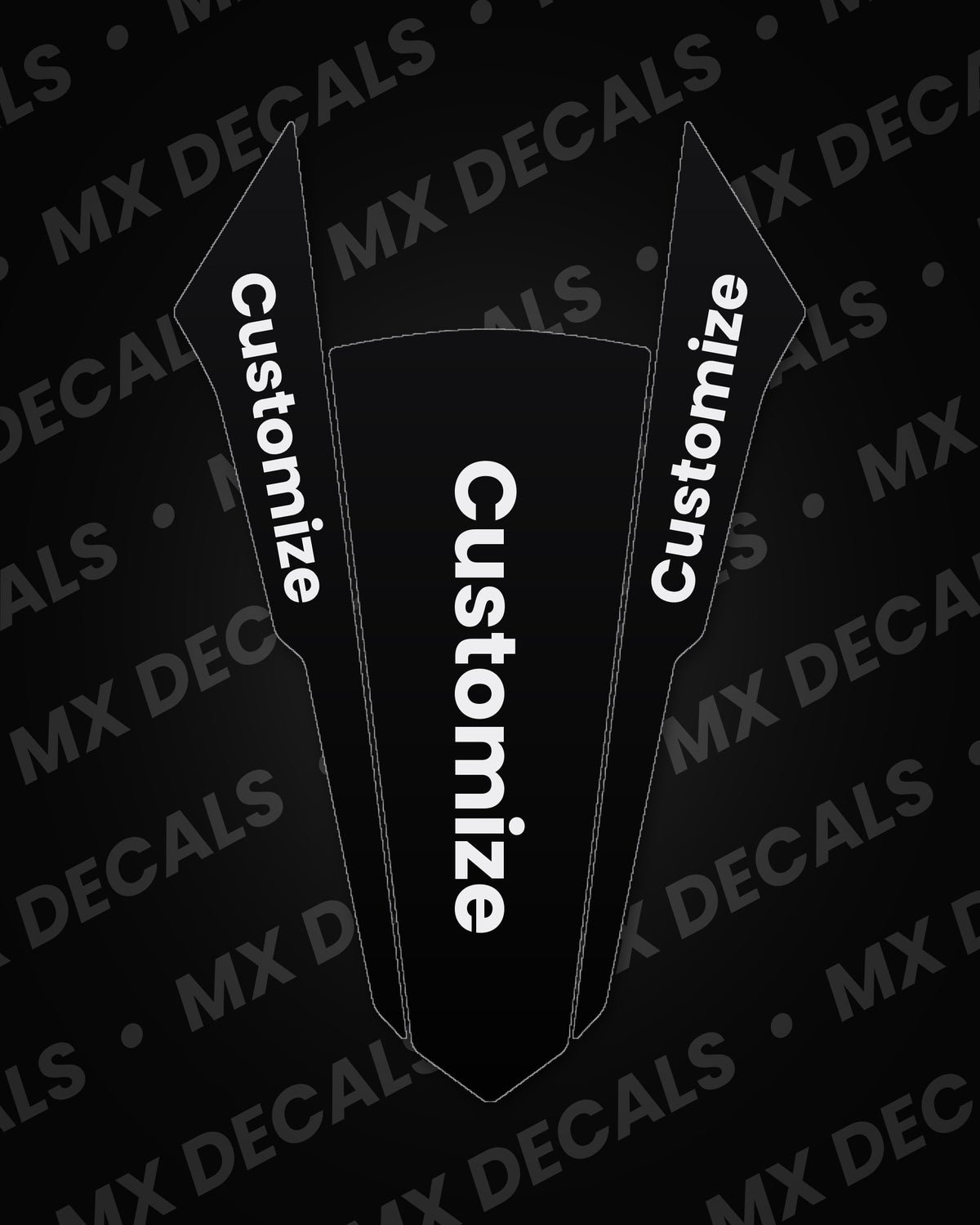 KTM SX85 (2018-2023) Customizable Front Fender Decal