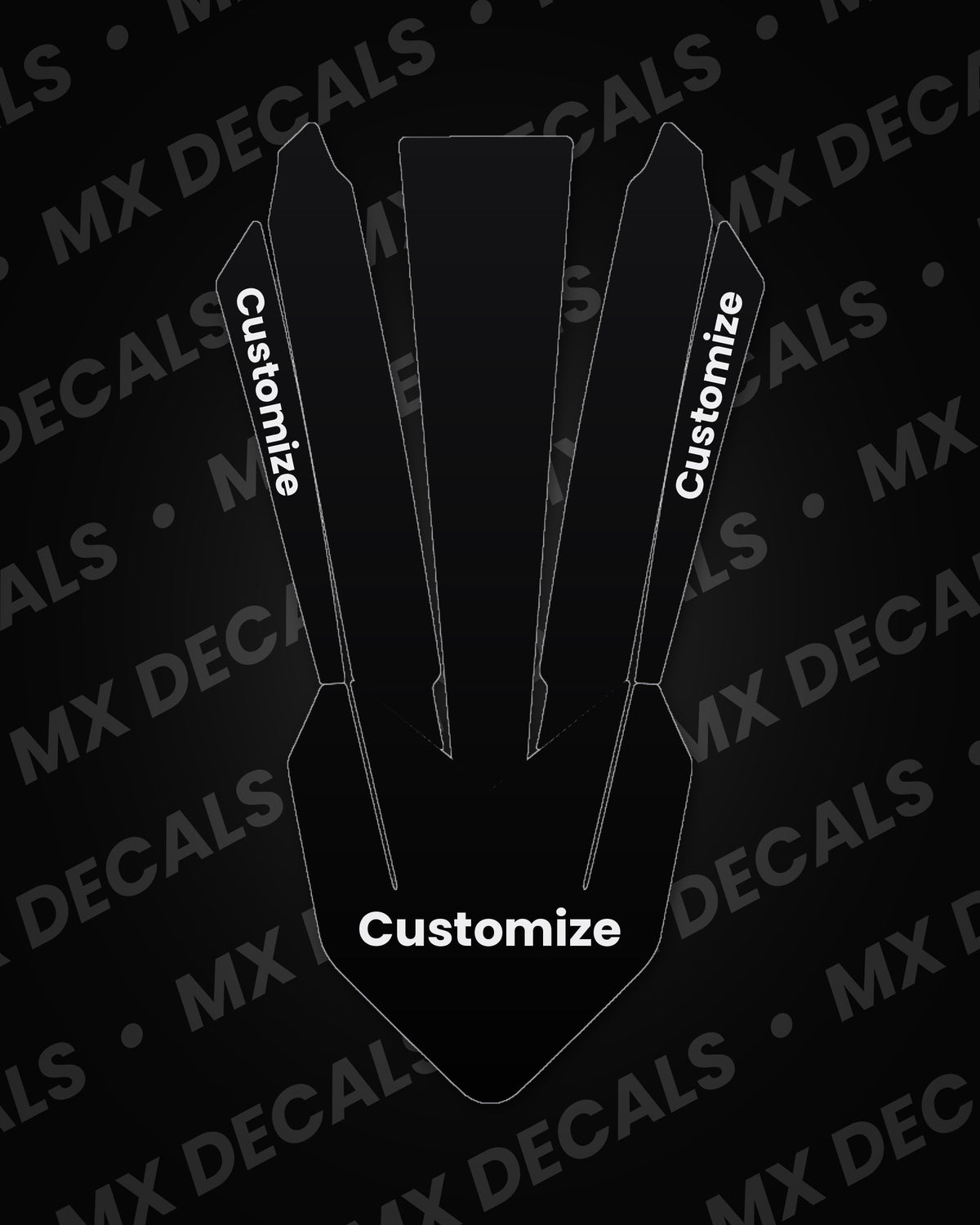 KTM SX85 (2018-2023) Customizable Rear Fender Decal