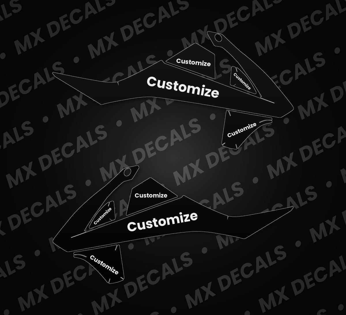 KTM SX85 (2018-2023) Customizable Radiator Shroud Decals