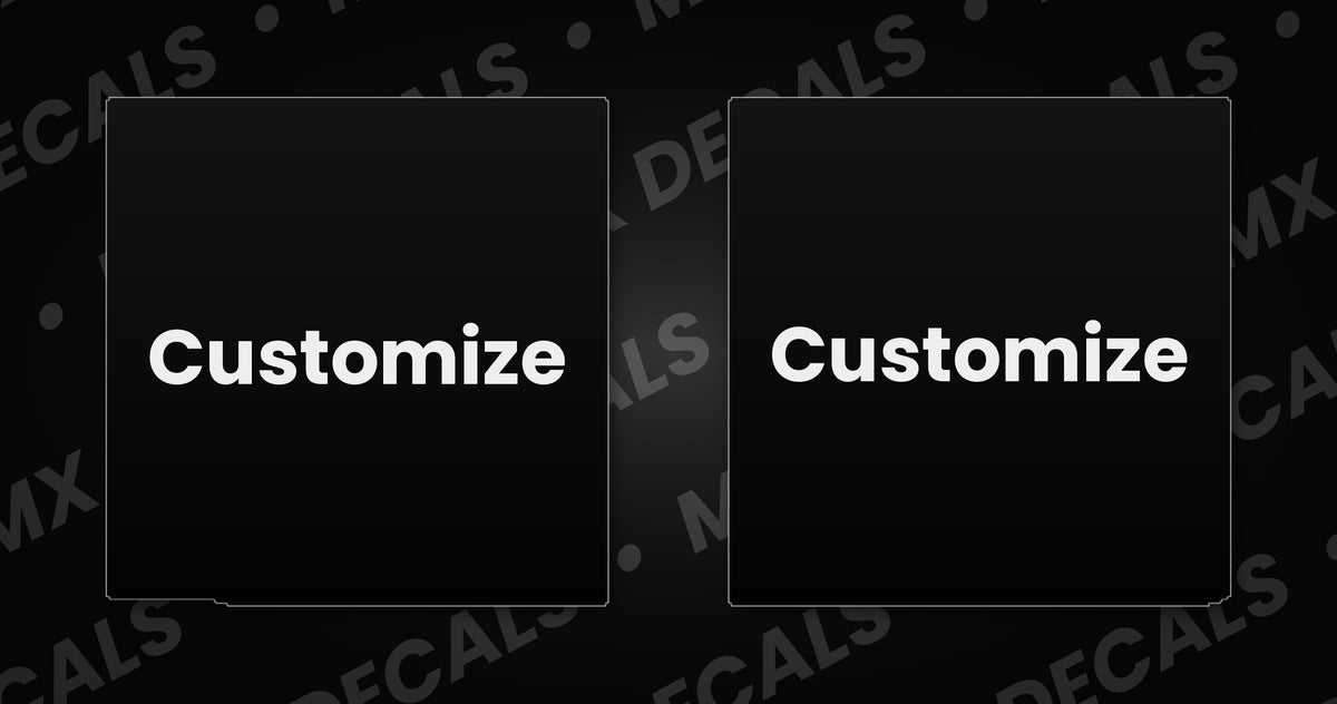 Tuttio Customizable Square Badge Decals