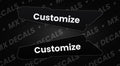 Yozma Customizable Seat Side Strip Decals